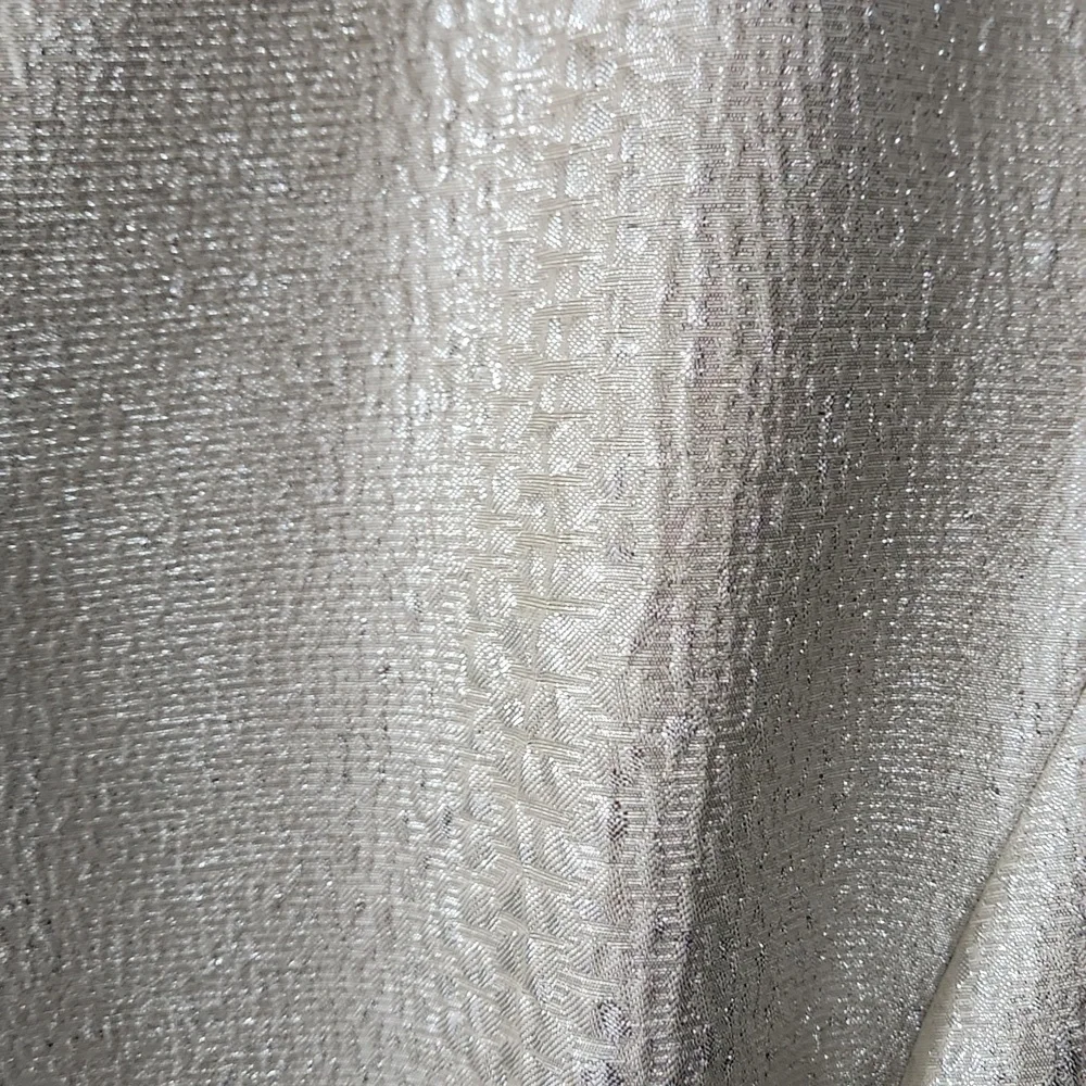 Anne Klein Shimmering Silver A-Line Mini Dress Sz. 16 NWT - Picture 7 of 9